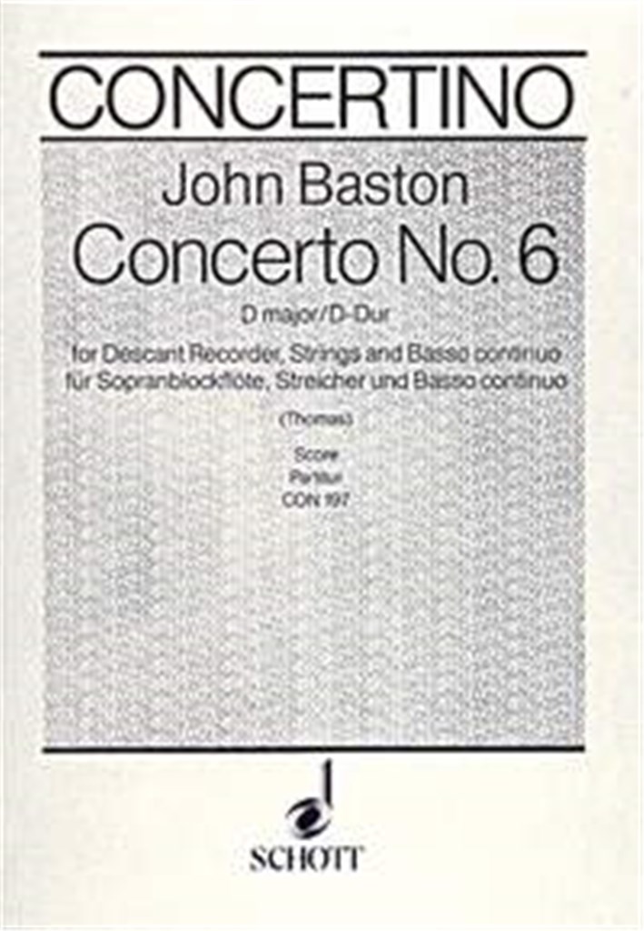 Concerto No. 6 D Major